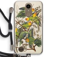Carolinaparkiet: LG K10 (2017) Transparant Hoesje met koord