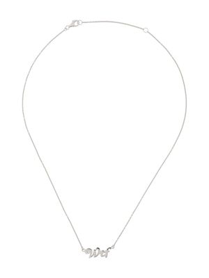 True Rocks collier à pendentif WTF - Argent