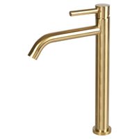 Differnz Kraan Koud/warm hoog gebogen kraan goud mat 30.414.79