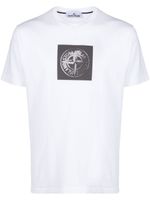 Stone Island t-shirt en coton à imprimé Compass - WHITE