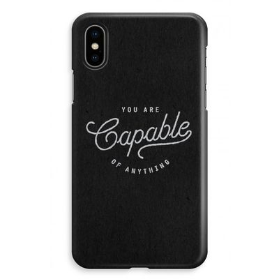 Capable: iPhone XS Max Volledig Geprint Hoesje