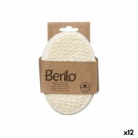 Lichaamsspons Berilo B7083-8 Wit Beige 11 x 15 x 5 cm (12 Stuks)
