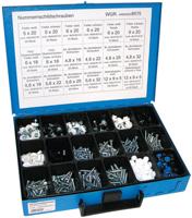 Dresselhaus kentekenplaatschroeven assortiment sort.no.shield.caps kpl.,mounted