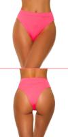 Mix it!!! bikini slip hoge taille neonkoraal-kleurig - thumbnail