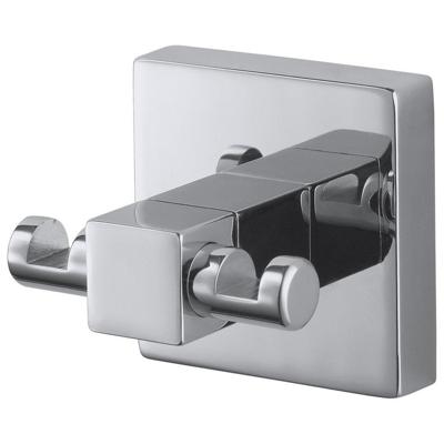 Haceka Mezzo Handdoekhaak - vierkant - dubbel - chroom 1208628