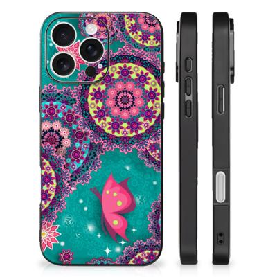 iPhone 16 Pro Leuk Telefoonhoesje Cirkels en Vlinders