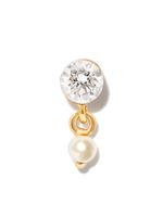 MARIA TASH puces d'oreilles Trend en or 18ct serties de diamants et de perles - thumbnail