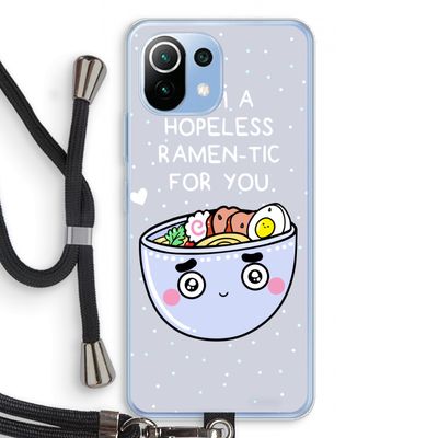 I'm A Hopeless Ramen-Tic For You: Xiaomi Mi 11 Lite Transparant Hoesje met koord