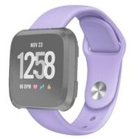 Fitbit Versa 1 / 2 & Lite siliconen bandje - Maat: Large - Lila