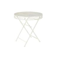 Eettafel Home ESPRIT Wit Metaal 70 x 70 x 73 cm