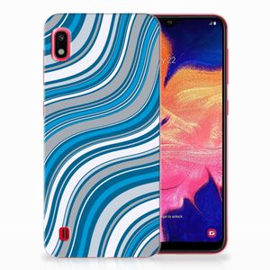 Samsung Galaxy A10 TPU bumper Waves Blue