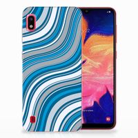 Samsung Galaxy A10 TPU bumper Waves Blue - thumbnail