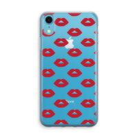 Lips: iPhone XR Transparant Hoesje Lips: iPhone XR Transparant Hoesje