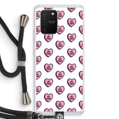 GIRL POWER: Samsung Galaxy S10 Lite Transparant Hoesje met koord