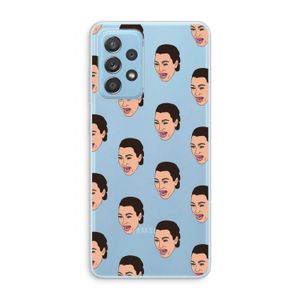 Ugly Cry Call: Samsung Galaxy A73 Transparant Hoesje