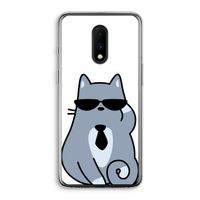 Cool cat: OnePlus 7 Transparant Hoesje
