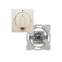 Berker S1 ventilatorschakelaar met draaiknop 0-1-2-3 polarwit mat