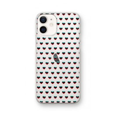 Hartjes: iPhone 12 Transparant Hoesje