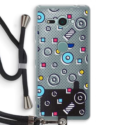 8-bit N°9: Sony Xperia XZ2 Compact Transparant Hoesje met koord