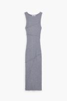 Lange geribbelde jurk - BLACK - L