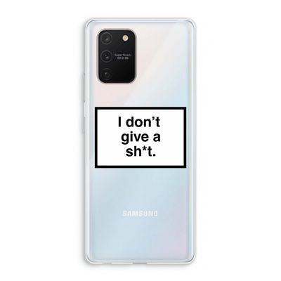 Don't give a shit: Samsung Galaxy S10 Lite Transparant Hoesje