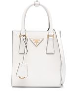 Prada Saffiano-leather tote bag - Blanc