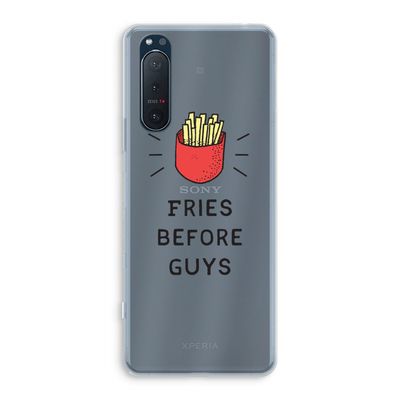 Fries before guys: Sony Xperia 5 II Transparant Hoesje