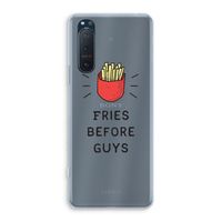 Fries before guys: Sony Xperia 5 II Transparant Hoesje