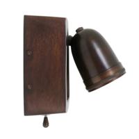 Muurlamp Otis Antiek Donker Messing Muurlamp Otis Antiek Donker Messing