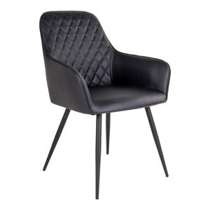 Harbo Eetkamerstoel - Zwart - set van 2