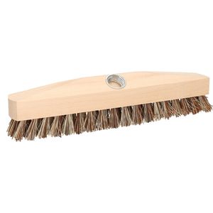 Schrobborstel/schrobber van hout 29 cm   -