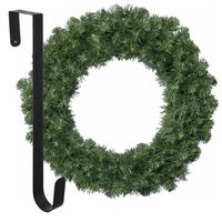 Kerstkrans 35 cm - groen - met hanger/ophanghaak - kerstversiering