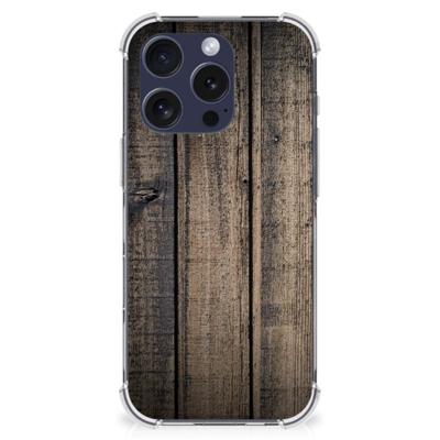 iPhone 16 Pro Stevig Telefoonhoesje Steigerhout iPhone 16 Pro Stevig Telefoonhoesje Steigerhout