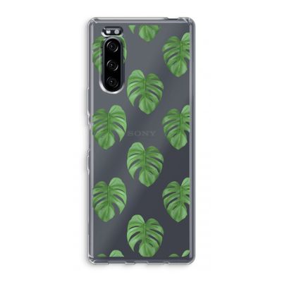 Monstera leaves: Sony Xperia 5 Transparant Hoesje