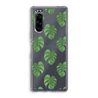 Monstera leaves: Sony Xperia 5 Transparant Hoesje