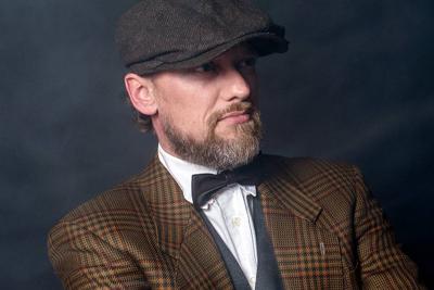 Leren Vlinderdas Arthur Donkerbruin | Peaky Blinders