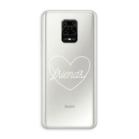 Friends heart pastel: Xiaomi Redmi Note 10 Lite Transparant Hoesje