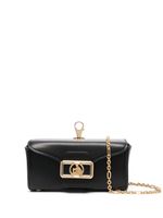 Lanvin mini sac à plaque logo - Noir