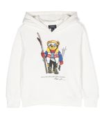 Ralph Lauren Kids hoodie Ski Polo Bear - Blanc - thumbnail