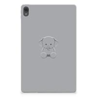 Lenovo Tab P11 | P11 Plus Tablet Back Cover Grijs Baby Olifant Lenovo Tab P11 | P11 Plus Tablet Back Cover Grijs Baby Olifant