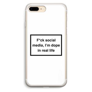 I'm dope: iPhone 7 Plus Transparant Hoesje