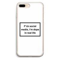 I'm dope: iPhone 7 Plus Transparant Hoesje