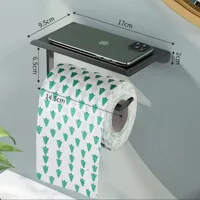 SmartHold Luxe - Aluminium Toiletrolhouder met Telefoonplankje