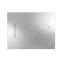 Hoofddouche Tres Exclusive | 50x65 cm | Met waterval | Rechthoek | Chroom