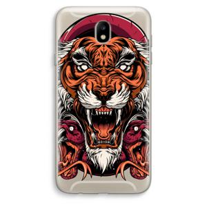 Tiger and Rattlesnakes: Samsung Galaxy J7 (2017) Transparant Hoesje