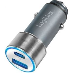 LogiLink PA0252 auto oplader USB A/USB C
