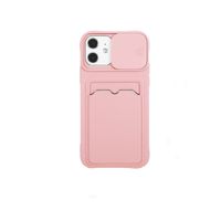 iPhone XR hoesje - Backcover - Pasjeshouder - Portemonnee - Camerabescherming - TPU - Roze