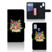 Samsung Galaxy M21 | M30s Leuk Hoesje Cat Color - thumbnail