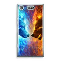 Fire & Ice: Sony Xperia XZ1 Compact Transparant Hoesje