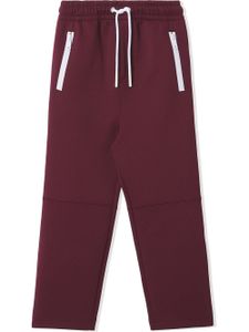 Burberry Kids pantalon de jogging à patch logo - Rouge